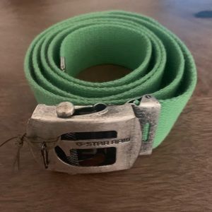 G-Star Raw green cotton belt